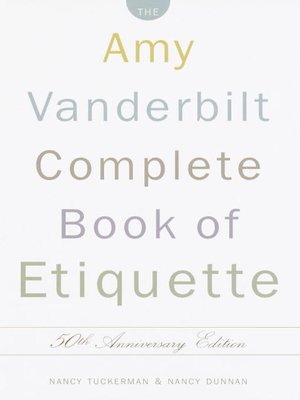 cover image of The Amy Vanderbilt Complete Book of Etiquette